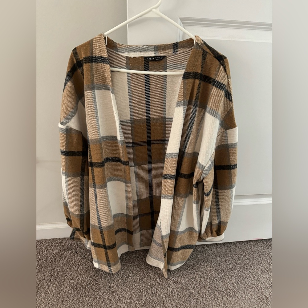 Shein plaid shacket